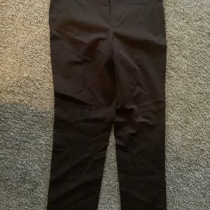 Isaac Mizrahi Live! 24/7 Stretch Full Length Pants BROWN SZ 16